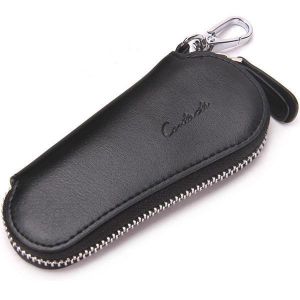 Men Genuine Leather Vintage Outdoor Casual Key Bag