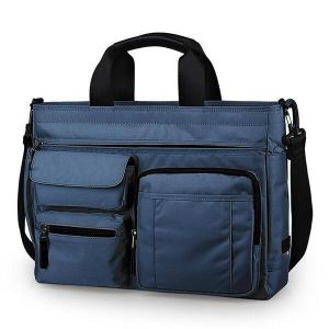 Men Nylon Multi-pocket Handbag For 14 Inch Computer Business Crossbody Bag