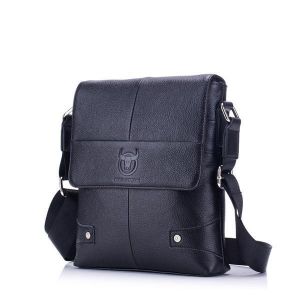 Men Retro Shoulder Bag Genuine Leather Briefcase Business Messenger Bag