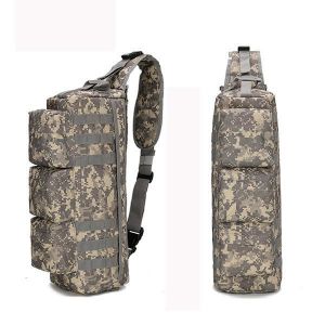 Men Nylon Tactical Outdoor Sport CS Crossbody Bag Hiking Chest Bag