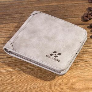 Men Multi Card Slots Wallet Card Holder Slim Wallet with 8 Card SLots &amp; 2 ID Windows