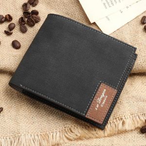 Men's PU Soft Wallet Bifold Minimalist Money Clip Card Case