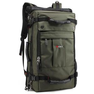 KAKA&reg; Men Travel Bag Camouflage Backpack Waterproof Weekend Duffle Bag with Combination Lock