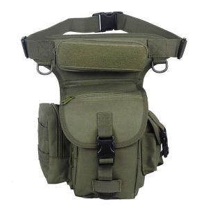 Men's Nylon Waterproof Outdoor Sports Leg Bag Multifunction Hiking Fishing Waist Bag