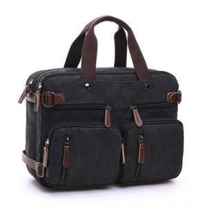 Ekphero&reg; Men 3-convertible Handbag Vintage Crossbody Shoulder Bag Travel Backpack