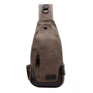 Men Women Retro Canvas Messenger Bag Shoulder Bag Chest Pack