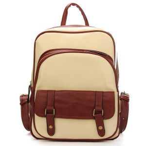 shopping ילקוטים ותיקי בית ספר Vintage Women PU Leather Backpack Satchel Shoulder School Bag