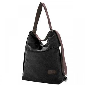 Women Canvas Casual Multifunctional Microfiber Leather Large Capacity Handbag Shoulder Bags Backpack