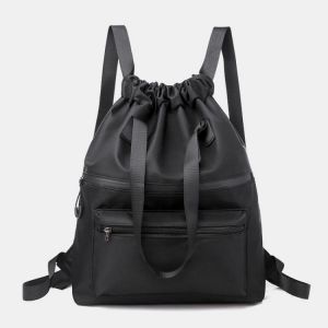 Men Women Nylon Waterproof Large Capacity Light Weight Handbag Backpack