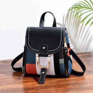 Women Fashion Elegant Leisure High Capacity Multi-Color Backpack Shoulder Bag