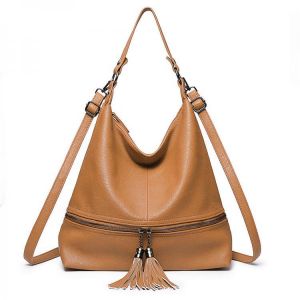 Brenice Women Handbag Backpack Multi-carry PU Leather Tassel Crossbody Bag