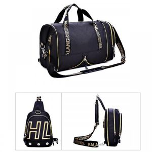 KALOAD 2 in 1 Foldable Yoga Bag Chest Bag Outdoor Sports Fitness Shoulder Bag Backbag
