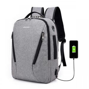 Bang good 17L Anti-theft Men Women Laptop Notebook Backpack USB Charging Port Lock Travel School Bag