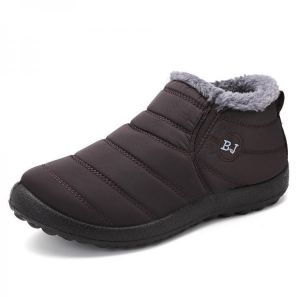 BJ Shoes Men Winter Cotton  Fur Lining Keep Warm Casual Snow Boots