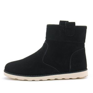 Men Winter Fur Lining Snow Boots Cotton High Top Outdoor Casual Flat Shoes