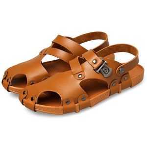 shopping נעלי גברים Men Beach Sandals Outdoor Summer Slip On Flat Shoes