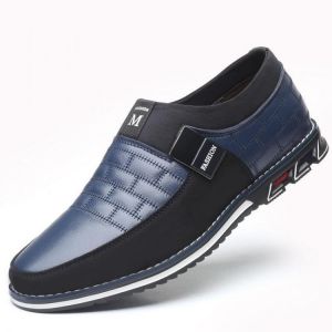 Large Size Men Cowhide Slip Resistant Stitching Upper Business Oxfords