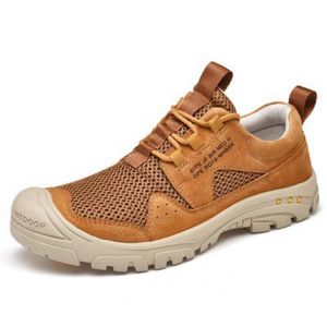 Men Breathable Mesh Anti-Collision Toe Outdoor Hiking Sports Sneakers