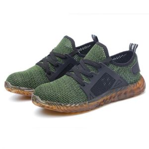 Hiking Steel Toe Puncture Proof Safety Mesh Slip Resistant Work Shoes