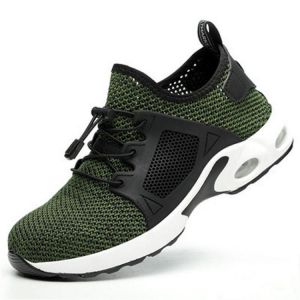 Men Steel Toe Breathable Anti-Slip Puncture Proof Lightweight Safety Work Shoes