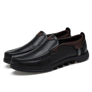 Menico Big Size Casual Soft Slip On Leather Flats