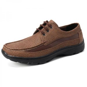 Menico Men Color Spicing Casual Comfy Soft Sole Walking Loafers