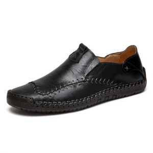 Menico Big Size Men Soft Hand Stitching Slip-on Loafers
