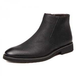Men Classic Slip On Casual Soft Ankle Boots