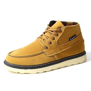 Men Comfortable Casual High Top Outdoor Suede Boots