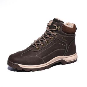 Men Winter Warm Plush Lining Casual Soft Outdoor Snow Boots