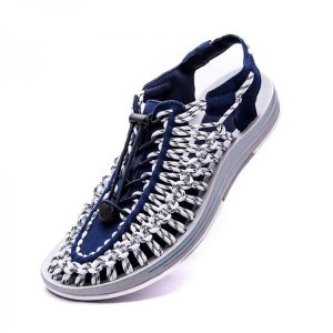 Men Casual Elastic Band Soft Breathable Weaving Sandals
