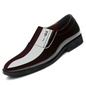 Men Soft Formal Business Pointed Toe Slip-on Oxfords