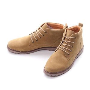 Men Comfortable Suede Leather Lace Up Ankle Boots