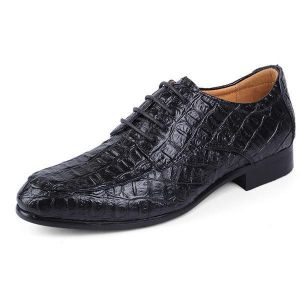 Large Size  Men Lace Up Leather Oxfords Pointed Toe Formal Shoes