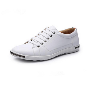 Flat Oxfords Shoes Lace Up Pure Color Round Toe For Men US Size 6.5-12
