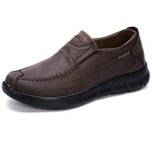 Comfy Sole Casual Slip On Soft Microfiber Oxfords