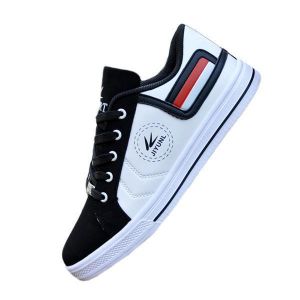 New Men Fashion Breathable Casual Low Top  Lace Up PU Sport Shoes