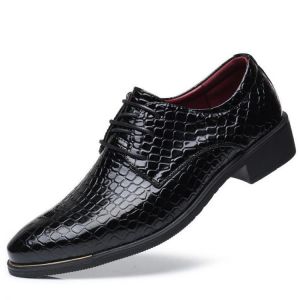 Big Size Men Irregular Pattern Business Oxfords Shoes