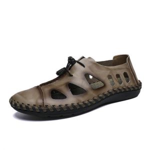Men Casual Breathable Hollow Out Elastic Band Sandals