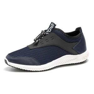 Men Breathable Mesh Adjustable Lace Up Athletic Shoes