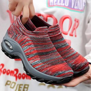 Mesh Breathable Cushioned Walking Sneakers For Women