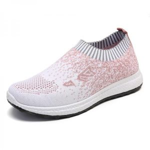 Women  Casual Hollow Out Breathable Mesh Slip On Sneakers