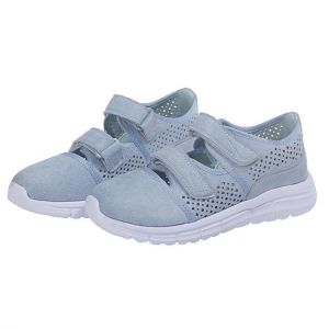 Large Size Women Casual Mesh Hollow Breathable Hook Loop Sneakers