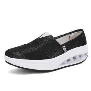 Women Canvas Outdoor Sport Casual Flat Rocker Sole Shoes