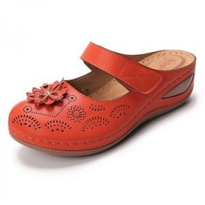 Lostisy Large Size Women Flowers Lightweight Hollow Out Sandals
