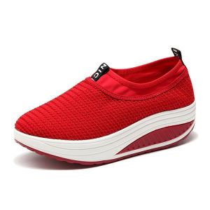 Women Mesh Breathable Casual Outdoor Rocker Sole Shoes
