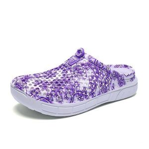 Floral Printing Hollow Out Breathable Casual Shoes