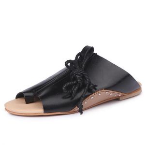 US Size 5-12 Flip Flop Flat Sandals Lace up Comfortable Casual Shoes