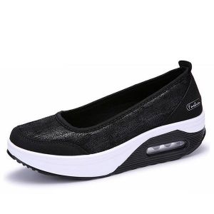 Casual Rocker Sole Shoes Outdoor Sport Slip On Flats