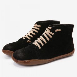 Lostisy Women Plus Size Comfy Elastic Band Slip On Ankle Short Boots